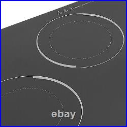 5 Burners Electric Cooktop Countertop Cooking Stovetop Knob Control 600-1200W