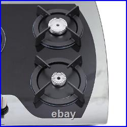 5 Burners Gas Stove 35.4 Built-In Gas Cooktop Natural Gas Propane Stainless