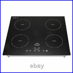 60cm Electric Induction Cooktop Smooth Surface 4 Burners Touch Control Cook Top