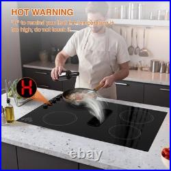 6600W Downdraft Electric Induction Cooktop, 4 Burner Stove Top, 220V Wired 30