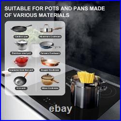 6800W Portable Induction Cooktop Countertop Four Cooker Burner Stove Hot Plate