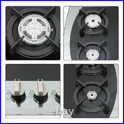 7mm Thicken Tempered Glass Built-In Gas Hob 5 Burner Stable And Anti-Slip