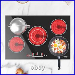 8200W 30 Built-in Electric Ceramic Cooktop 5 Burners Glass Stove Touch Control