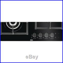 AEG HKB64540NB Bulit-In Kitchen Gas Hob Black Glass NEW