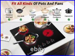 AMZCHEF 24 Inch Bulit-in Electric Cooktop