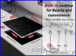 AMZCHEF 24 Inch Bulit-in Electric Cooktop