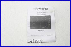 AMZCHEF 30 Inch Built In Electric Cooktop w 4 Burners + Hot Surface Indicator