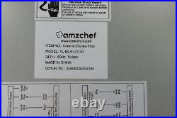 AMZCHEF YL-EC4-307007 Electric Cooktop 30in Builtin Electric Power Control Knob