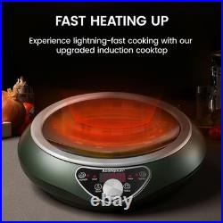 Abangdun 1700W 100V~185V Induction Cooktop Electric Stove 1.97 Concave Wok 2026