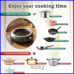Abangdun 1700W 100V~185V Induction Cooktop Electric Stove 1.97 Concave Wok 2026