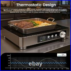 Abangdun 1700W 100V~185V Induction Cooktop Large Electric Stove Hot Plate