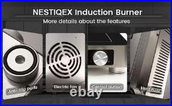 Abangdun 1700W 100V~185V Induction Cooktop Large Electric Stove Hot Plate