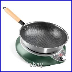 Abangdun 1700W 100V~185V Induction Cooktop With Stainless Steel Wok 2026 New
