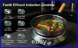 Abangdun 1700W 100V~185V Induction Cooktop With Stainless Steel Wok 2026 New