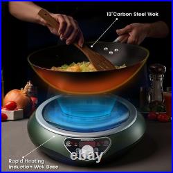 Abangdun 1700W 100V~185V Induction Cooktop With Wok Pan Electric Stove 2026 New