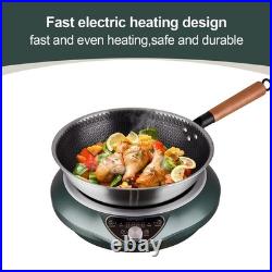 Abangdun 1700W 100V~185V Induction Cooktop Wok With Pan Concave Electric Stove