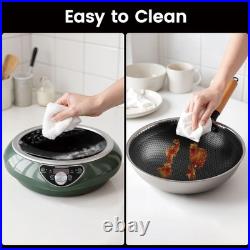 Abangdun 1700W 100V~185V Induction Cooktop Wok With Pan Electric Stove Burner