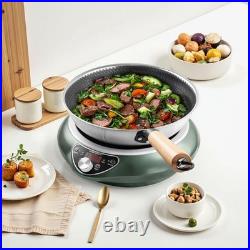 Abangdun 1700W 100V~185V Induction Cooktop Wok With Pan Electric Stove Burner