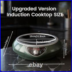 Abangdun 1700W 100V185V Induction Cooktop Concave Wok Burner Portable Stove