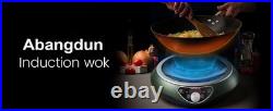 Abangdun 1700W 100V185V Induction Cooktop Concave Wok Burner Portable Stove