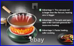 Abangdun 1700W 100V185V Induction Cooktop Wok With Pan Electric Stove 2026 New