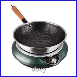 Abangdun 1700W 120V Induction Cooktop Concave Wok Portable With Pan Stove
