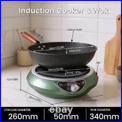 Abangdun 1700W 85V120V Induction Cooktop With Pan Concave Portable Stove Elec