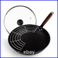 Abangdun 1700W Induction Cooktop With Wok Pan 1.97Deep Concave Electric Burner