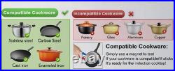Abangdun 1800W 100V~185V Induction Cooktop 11.4 Coil Electric Stove Hot Plate