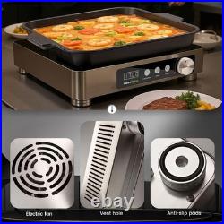 Abangdun 1800W 100V~185V Induction Cooktop Electric Stove Large Burner 24h Timer