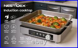 Abangdun 1800W 100V~185V Induction Cooktop Electric Stove Large Burner 24h Timer