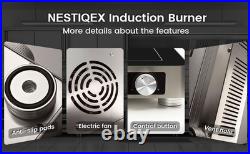 Abangdun 1800W 100V~185V Induction Cooktop Electric Stove Large Burner 24h Timer