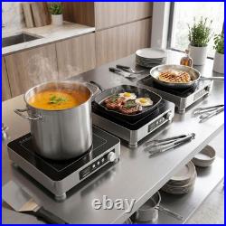 Abangdun 3000W 195V~275V Commercial Induction Cooktop 11.4 Coil Electric Stove