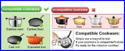 Abangdun 3000W 195V~275V Commercial Induction Cooktop 11.4 Coil Electric Stove