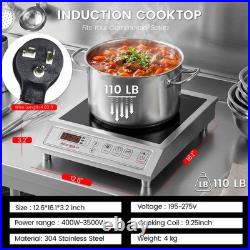Abangdun 3500W 195V275V Induction Cooktop Commercial Electric Stove Hot Burner