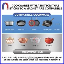 Abangdun 5000W 190275V Induction Cooktop Commercial Electric Stove 18h Timer