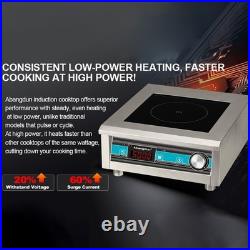Abangdun 5000W 190275V Induction Cooktop Commercial Electric Stove 18h Timer