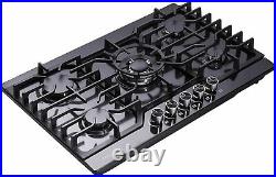 Anlyter 30 Inch Gas Cooktop, 5 Burners Built-in Gas Stove Top Stainless Steel