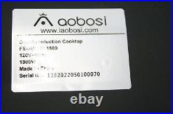 Aobosi FS-IRC111-1800 Double Induction Cooktop Portable w Two Burners Black