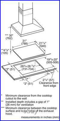 BOSCH Benchmark Series 30'' W 4-Element Smart Induction Cooktop, NITP060UC, NEW