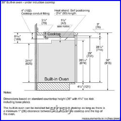 BOSCH Benchmark Series 30'' W 4-Element Smart Induction Cooktop, NITP060UC, NEW