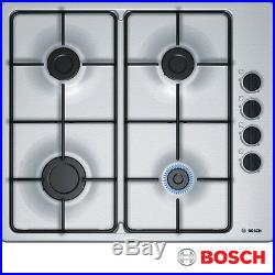 BOSCH PBP6B5B80 Built-in 60cm Stainless Steel Kitchen Gas Hob 2 year guarantee