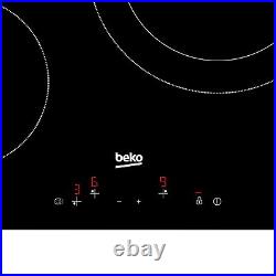Beko HQC 63402 E 3 Zone Black Glass Ceramic Electric hob, (W)655mm 1196