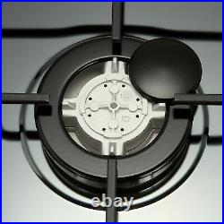 Big Sell! 30 5 Burners Built-In Black stainless steel CookTop Gas Stove NG/LPG