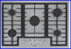 Bosch 30 500 Series Red LED Light 5 Sealed Burners Gas Cooktop NGM5059UC