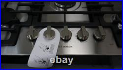 Bosch 30 500 Series Red LED Light 5 Sealed Burners Gas Cooktop NGM5059UC
