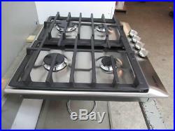 Bosch 500 Series 24 Inch Stainless Push-to-Turn Knobs Gas Cooktop NGM5456UC