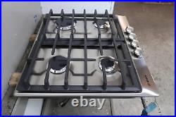 Bosch 500 Series 24 Push-to-Turn 4 Burner Knobs Stainless Gas Cooktop NGM5456UC