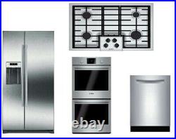 Bosch 500 Series Package Of Cooktop + Double Oven +Dishwasher & Refrigerator