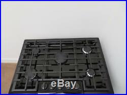 Bosch 800 Series 30 5 Burner Red LED Black Stainless Gas Cooktop NGM8046UC IMGS